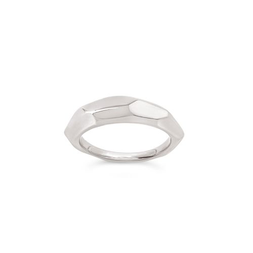 Thalassa Faceted Wide Tapering Ring