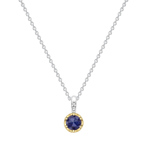 September Sapphire Birthstone Pendant