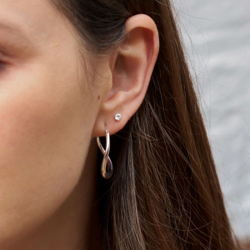 Wave Small Hoops