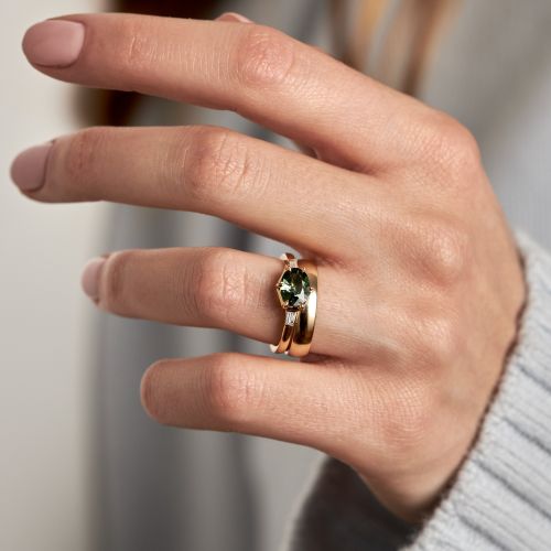 Jenna Green Sapphire & Diamond Ring 
