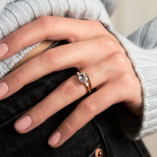 Jenna Sapphire & Diamond Ring 