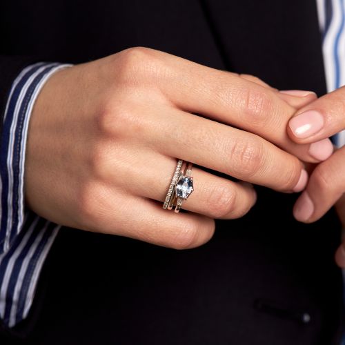 Jenna Blue Sapphire & Diamond Ring 