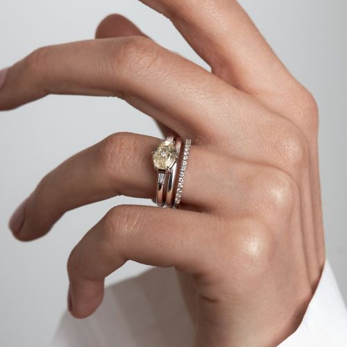 Jenna Yellow Sapphire & Diamond Ring 