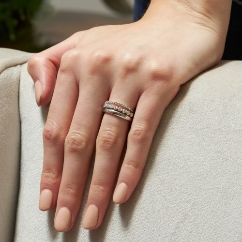 Elyhara Diamond Half Eternity Ring