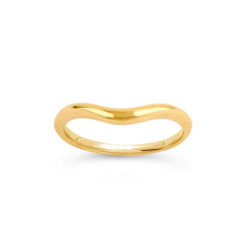 Deep Curve Wedding Band