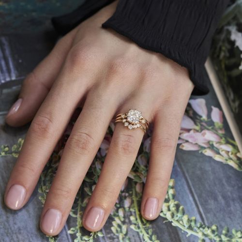 Iris Lab-Created Diamond Ring