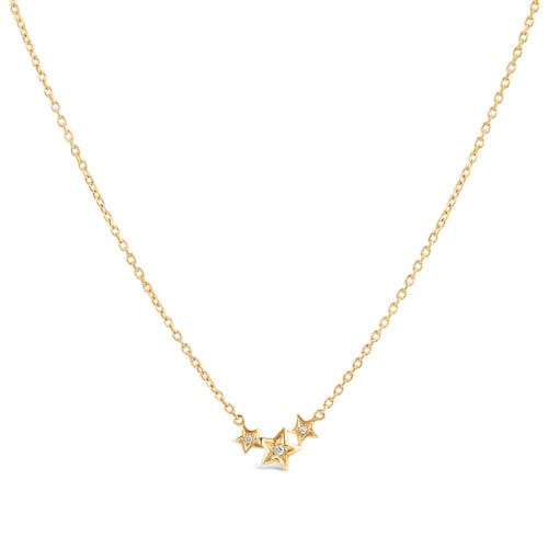 Bijou Triple Star Diamond Necklace Sample