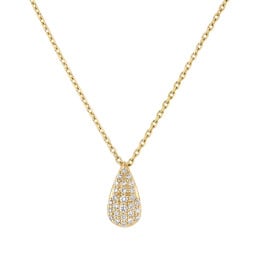 Pear Drop Lab-Grown Diamond Pave Pendant