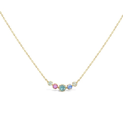 Elyhara Sapphire Scoop Necklace
