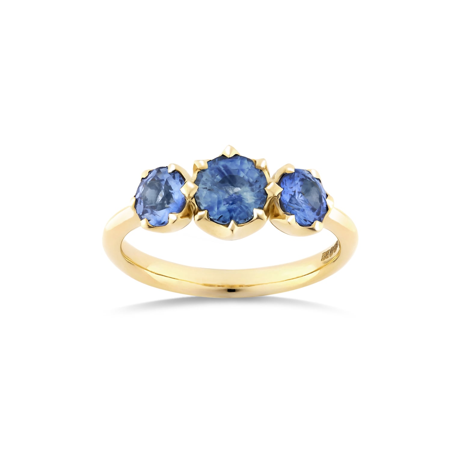 Elyhara Medium Trilogy Sapphire Ring 